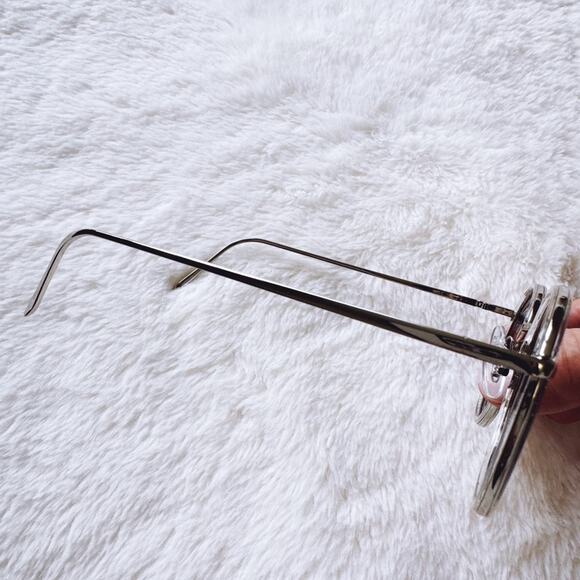 Dean Black w/ Silver Rims Round Sunglasses - Picture 5 of 13